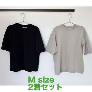 ユニクロ(UNIQLO)のエアリズムコットンオーバーサイズTシャツ　2着セット(シャツ)