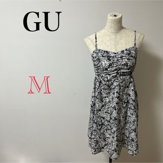 GU - 【GU】レディース　ワンピース　シャツ　ブラウス　カットソー　花柄　ノースリーブ