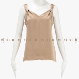 Theory Crushed Satin SL V Drape Top