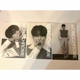 ボウダンショウネンダン(防弾少年団(BTS))のBTS MONOCHROME POP-UP プリントフォト 3枚  ジョングク(アイドルグッズ)