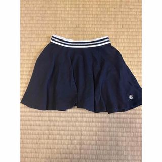 プチバトー(PETIT BATEAU)の美品　Petit bateau スカート　ネイビー　5ans 110cm(スカート)