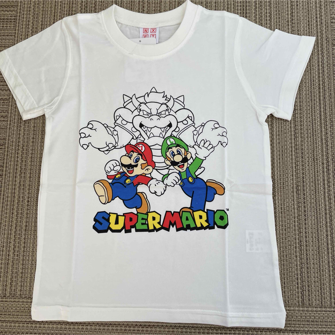 新入荷‼️新品子供マリオTシャツ1枚110cm スーパーマリオ半袖Tシャツ 白 キッズ/ベビー/マタニティのキッズ服女の子用(90cm~)(Tシャツ/カットソー)の商品写真