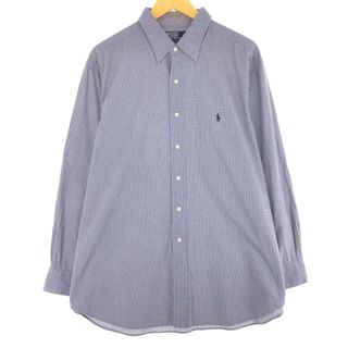 ラルフローレン(Ralph Lauren)の古着 ラルフローレン Ralph Lauren POLO by Ralph Lauren 長袖 チェックシャツ メンズXL /eaa442396(シャツ)