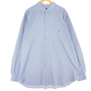 ラルフローレン(Ralph Lauren)の古着 ラルフローレン Ralph Lauren 長袖 ボタンダウンチェックシャツ メンズL /eaa442397(シャツ)