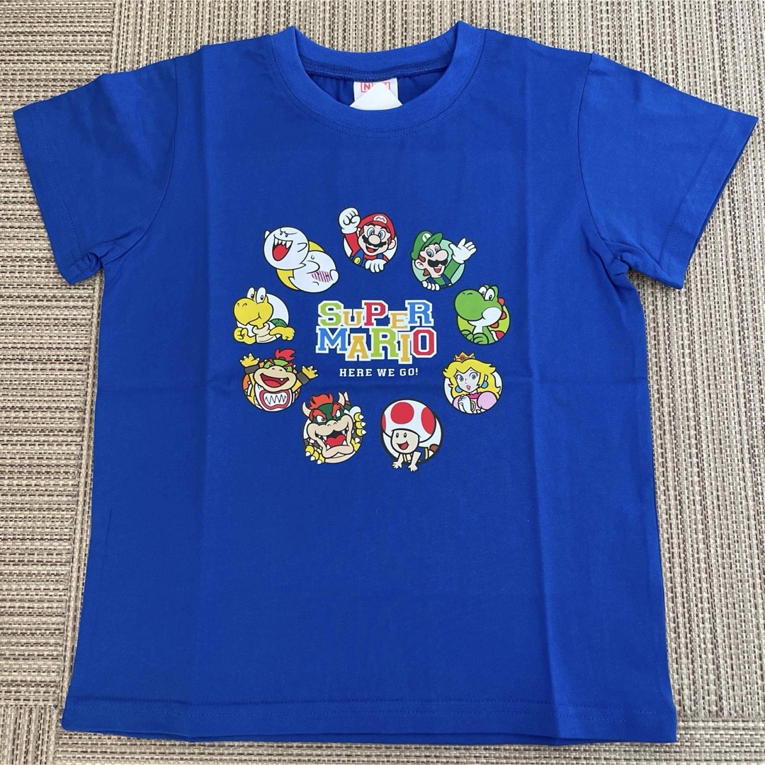 新入荷‼️新品子供マリオTシャツ1枚120cm スーパーマリオ半袖Tシャツ 青 キッズ/ベビー/マタニティのキッズ服男の子用(90cm~)(Tシャツ/カットソー)の商品写真