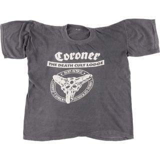 古着 90年代 CORONER コロナ― バンドTシャツ バンT メンズXL ヴィンテージ /eaa443013(Tシャツ/カットソー(半袖/袖なし))