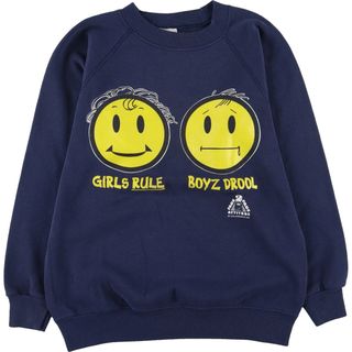 古着 90年代 COLLEGE WEAR プリントスウェットシャツ トレーナー USA製 メンズXS ヴィンテージ /eaa421317(スウェット)