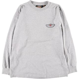 ハーレーダビッドソン(Harley Davidson)の古着 00年代 ハーレーダビッドソン Harley-Davidson バックプリント ロングTシャツ ロンT USA製 メンズM /eaa440009(Tシャツ/カットソー(半袖/袖なし))