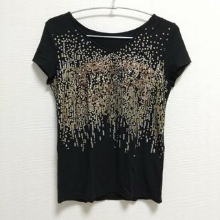 スパンコール 黒Tシャツ(Tシャツ(半袖/袖なし))