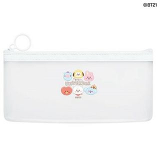 BT21 クリアフラットペンケース フェイス(ペンケース/筆箱)