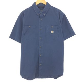 カーハート(carhartt)の古着 カーハート Carhartt RELAXED FIT ボタンダウン 半袖 ワークシャツ メンズXL /eaa446542(シャツ)