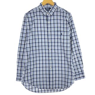 ラルフローレン(Ralph Lauren)の古着 ラルフローレン Ralph Lauren POLO by Ralph Lauren 長袖 チェックシャツ メンズL /eaa442901(シャツ)