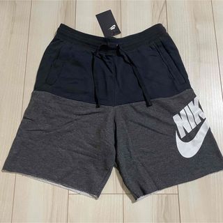 ナイキ(NIKE)の新品 NIKE ナイキ ハーフパンツ Sサイズ ブラック スウェット 黒グレー(ショートパンツ)