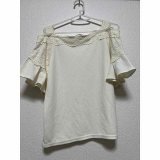 マジェスティックレゴン(MAJESTIC LEGON)のオフショルトップス　プレオーバー　肩出し　夏服(カットソー(半袖/袖なし))