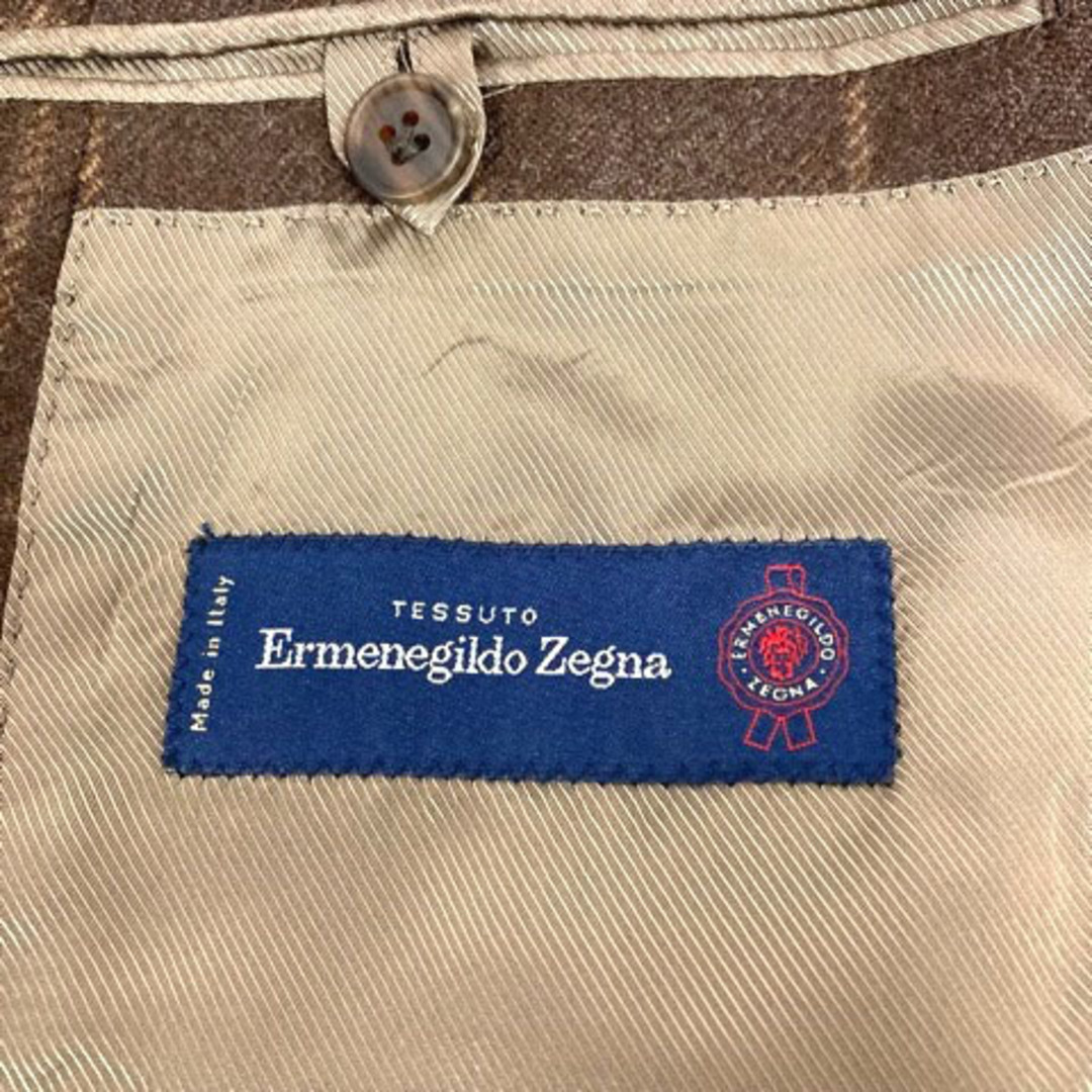 Ermenegildo Zegna(エルメネジルドゼニア)のErmenegildo Zegna ジャケット 48-6Drop ブラウン メンズのジャケット/アウター(テーラードジャケット)の商品写真