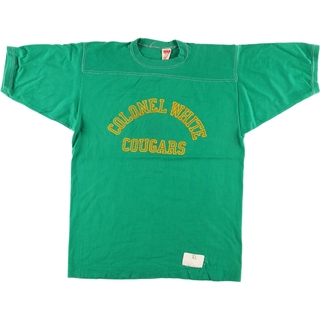 古着 WOLF フットボールTシャツ USA製 メンズXL /eaa446437(Tシャツ/カットソー(半袖/袖なし))