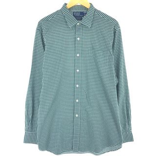 ラルフローレン(Ralph Lauren)の古着 ラルフローレン Ralph Lauren POLO by Ralph Lauren 長袖 コットンチェックシャツ メンズXL /eaa442297(シャツ)