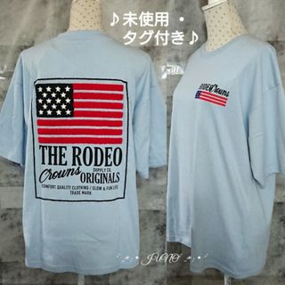 ロデオクラウンズワイドボウル(RODEO CROWNS WIDE BOWL)のUSA Tシャツ♡RODEO CROWNS ロデオクラウンズ  未使用 タグ付き(Tシャツ(半袖/袖なし))