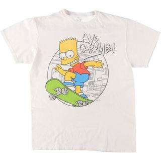 古着 シンプソンズ THE SIMPSONS キャラクタープリントTシャツ メンズM /eaa436137(Tシャツ/カットソー(半袖/袖なし))