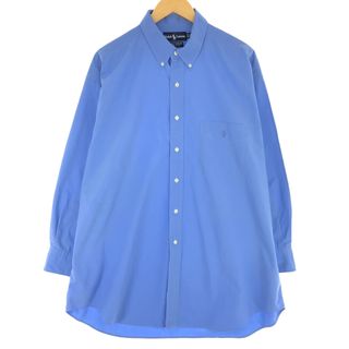 ラルフローレン(Ralph Lauren)の古着 ラルフローレン Ralph Lauren BIG BUTTONDOWN 長袖 ボタンダウンシャツ メンズXL /eaa442235(シャツ)