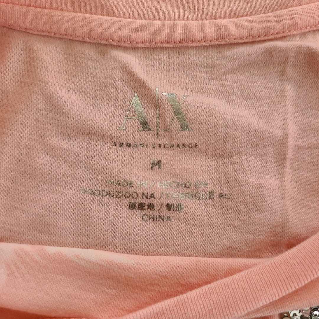 ARMANI EXCHANGE(アルマーニエクスチェンジ)のほぼ新品　アルマーニエクスチェンジ　ARMANI　Ｔシャツ　Mサイズ レディースのトップス(Tシャツ(半袖/袖なし))の商品写真