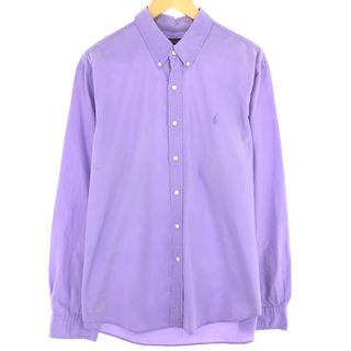 ラルフローレン(Ralph Lauren)の古着 ラルフローレン Ralph Lauren POLO RALPH LAUREN SLIM FIT 長袖 ボタンダウンシャツ メンズXXL /eaa442239(シャツ)