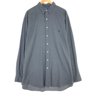 ラルフローレン(Ralph Lauren)の古着 ラルフローレン Ralph Lauren POLO by Ralph Lauren 長袖 チェックシャツ メンズXL /eaa442395(シャツ)