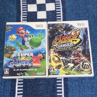 ウィー(Wii)のWii マリオストライカーズチャージド & スーパーマリオギャラクシー2 セット(家庭用ゲームソフト)