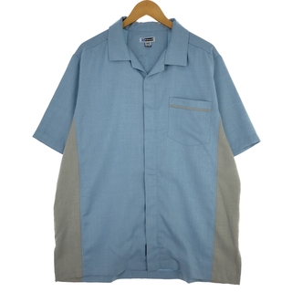 古着 Edwards オープンカラー 半袖 ツートンシャツ メンズL /eaa444586(シャツ)