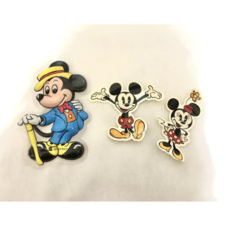 ディズニー(Disney)の昭和レトロ　ミッキーマウス　ブリスター　　壁掛け　ステッカー(キャラクターグッズ)