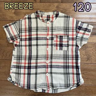 ブリーズ(BREEZE)のBREEZE 半袖シャツ　チェック柄　120(Tシャツ/カットソー)