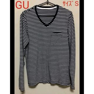 ジーユー(GU)のGU 長袖Tシャツ　ロンT   ボーダーTシャツ　サイズS(Tシャツ/カットソー(七分/長袖))