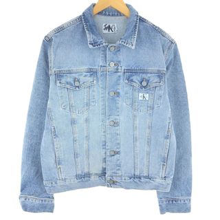 カルバンクライン(Calvin Klein)の古着 カルバンクライン Calvin klein JEANS デニムジャケット Gジャン USA製 メンズM /eaa442492(Gジャン/デニムジャケット)