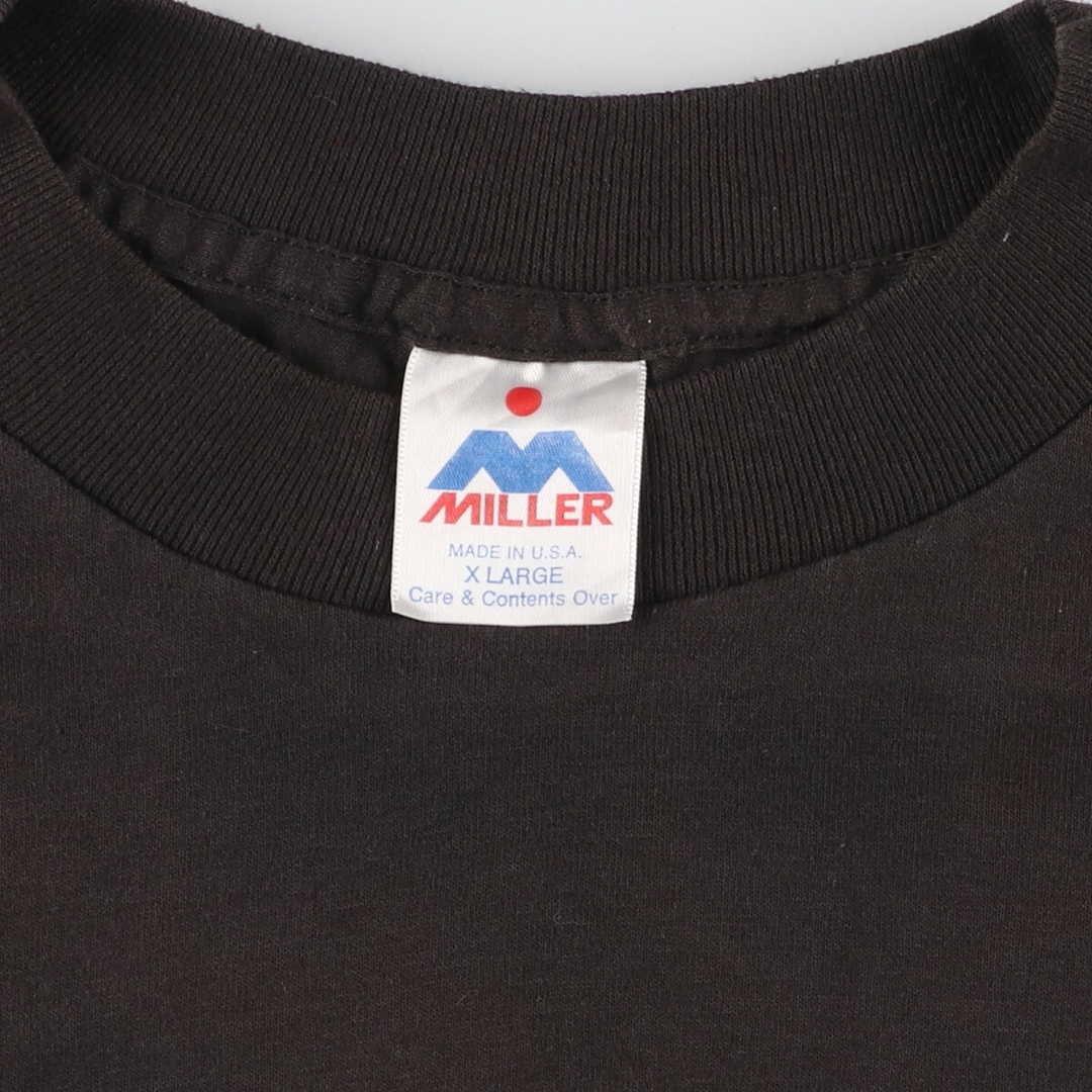 古着 90年代 MILLER プリントTシャツ USA製 メンズXL ヴィンテージ /eaa445545 メンズのトップス(Tシャツ/カットソー(半袖/袖なし))の商品写真