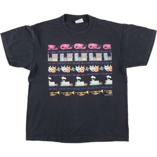 古着 90年代 TEE JAYS プリントTシャツ USA製 メンズL ヴィンテージ /eaa445552(Tシャツ/カットソー(半袖/袖なし))