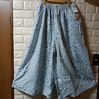 Samansa Mos2★新品★小花パッチワーク柄スカーチョ／ミント