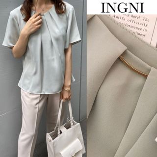 イング(INGNI)のイング ピン付 トロミ フレアスリーブ ブラウス(シャツ/ブラウス(半袖/袖なし))