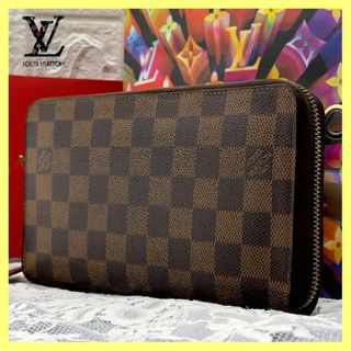 ルイヴィトン(LOUIS VUITTON)の超美品 ルイヴィトン ダミエ ジッピーオーガナイザー 財布 ラウンドファスナー(財布)