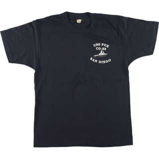 スクリーンスターズ(SCREEN STARS)の古着 80年代 スクリーンスターズ SCREEN STARS バックプリント プリントTシャツ USA製 メンズM ヴィンテージ /eaa446844(Tシャツ/カットソー(半袖/袖なし))