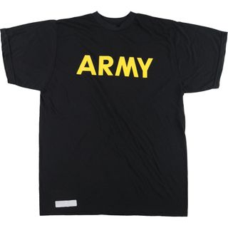 古着 U.S.ARMY ミリタリープリントTシャツ メンズL /eaa446832(Tシャツ/カットソー(半袖/袖なし))