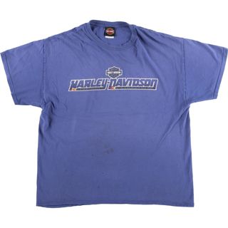 ハーレーダビッドソン(Harley Davidson)の古着 ハーレーダビッドソン Harley-Davidson モーターサイクル バイクTシャツ メンズXL /eaa446823(Tシャツ/カットソー(半袖/袖なし))