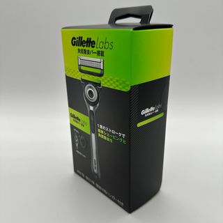 ジレット(Gillette)の★新品・未開封★ Gillette Labs 角質除去バー搭載  本体+替刃1個(カミソリ)