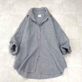 スピックアンドスパン(Spick & Span)のSpick &Span★美品★ リネンビッグシャツ2(シャツ/ブラウス(長袖/七分))