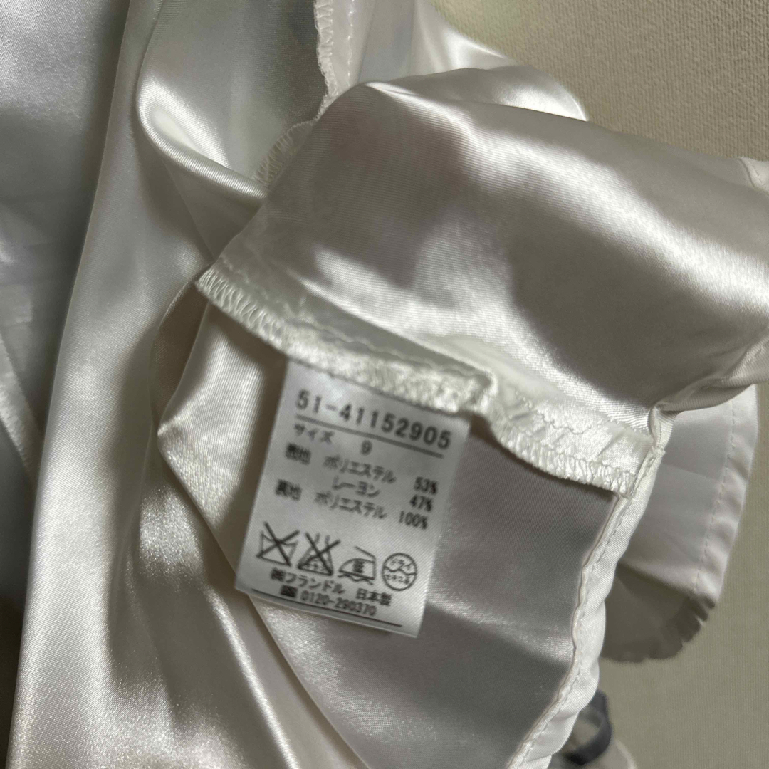 ef-de(エフデ)のef-de エフデ　白地の白と紺のチェックスカート レディースのスカート(ミニスカート)の商品写真