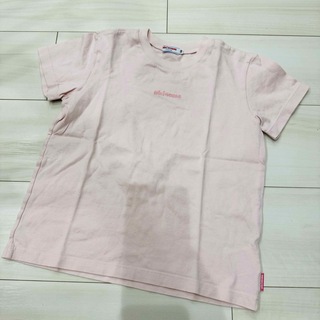 ミキハウス(mikihouse)のミキハウス  ピンク　ロゴ　シンプル Tシャツ　130(Tシャツ/カットソー)