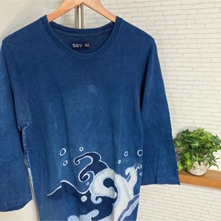 ティグルブロカンテ(TIGRE BROCANTE)のティグルブロカンテ　Tシャツ　藍染め(Tシャツ/カットソー(半袖/袖なし))