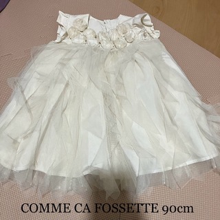 COMME CA DU MODE - コムサフォセット　ワンピース　チュール　ドレス　90