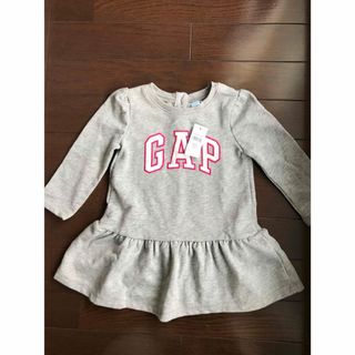 ギャップキッズ(GAP Kids)のGAP  スウェット　ワンピース　90 【新品タグ付き】(ワンピース)