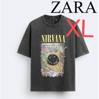 ZARA - ZARA⭐︎ NIRVANAⒸダメージTシャツ　グランジ　 ニルヴァーナ  