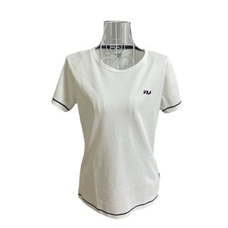 フィラ(FILA)のフィラ トップス M 半袖 スポーツウェア 速乾 ジムウェア ホワイト Tシャツ(ウォーキング)